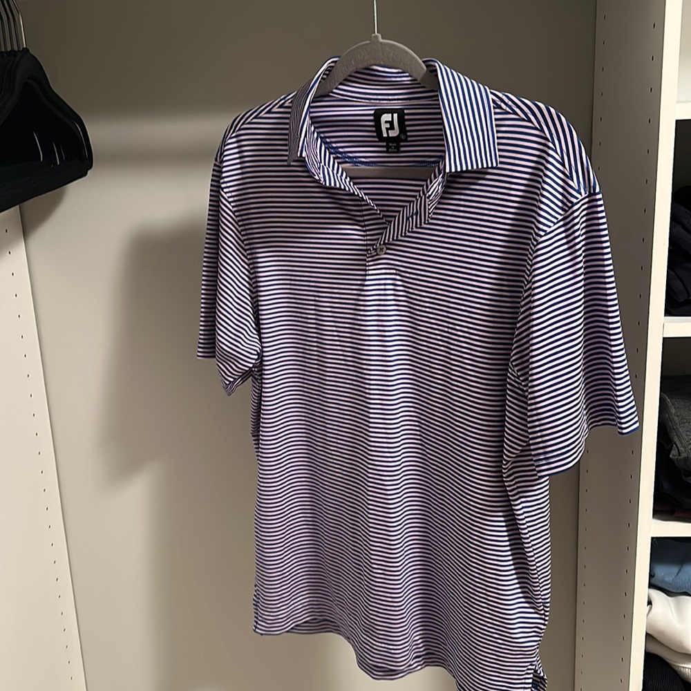 Men’s footjoy striped polo size S